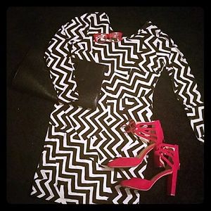 Black and white dress